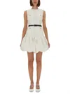 Self-portrait Taffeta Mini Dress In White
