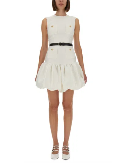 SELF-PORTRAIT TAFFETA MINI DRESS