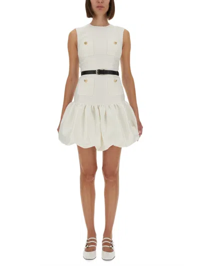 Self-portrait Self Portrait Taffeta Mini Dress In White