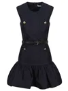 Self-portrait Taffeta Mini Dress With Puffed Skirt In Gold