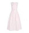 Self-portrait Taffeta Tailored Midi Dress In Pink
