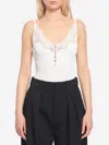 Self-portrait Self Portrait Women Lace Trim Knit Top In White