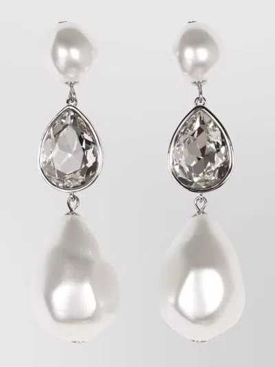 SELF-PORTRAIT TEARDROP PEARL DROP EARRING