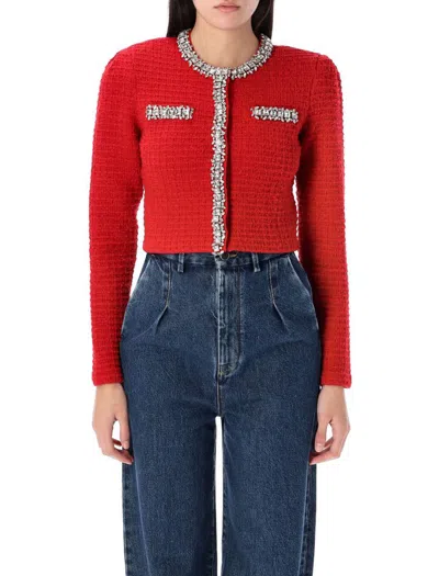 SELF-PORTRAIT SELF-PORTRAIT TEXTURED KNIT CARDIGAN