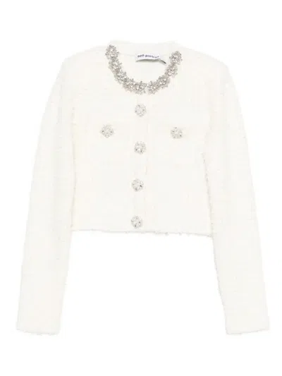 SELF-PORTRAIT SELF-PORTRAIT TEXTURED KNIT CARDIGAN