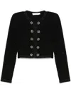 Self-portrait Textured Knit Jacket