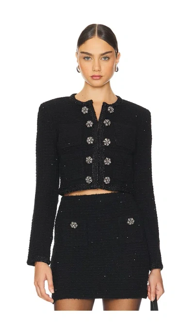SELF-PORTRAIT TEXTURED KNIT JACKET