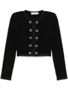 Self-portrait Self Portrait Women's Short Jacket With Sequins In Black