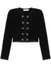 Self-portrait Self Portrait Women's Short Jacket With Sequins In Black