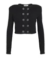 Self-portrait Self Portrait Women's Short Jacket With Sequins In Black