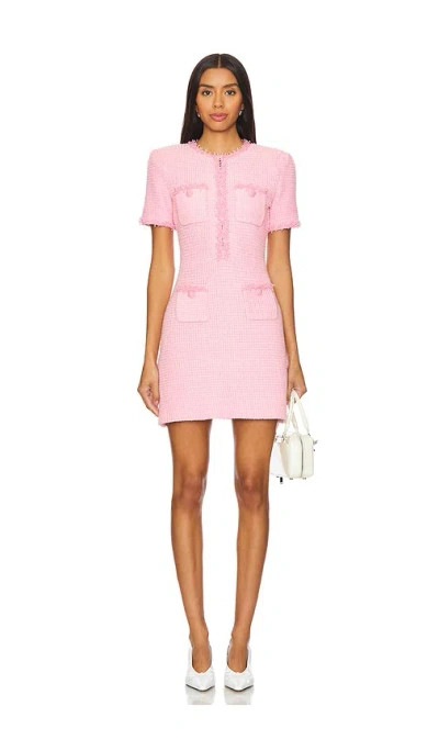 SELF-PORTRAIT TEXTURED KNIT MINI DRESS