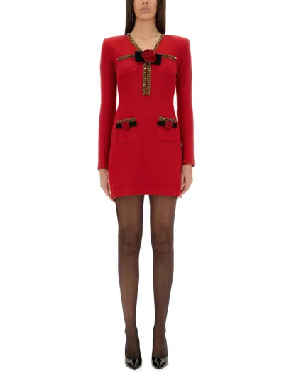 SELF-PORTRAIT SELF-PORTRAIT TEXTURED KNIT MINI DRESS