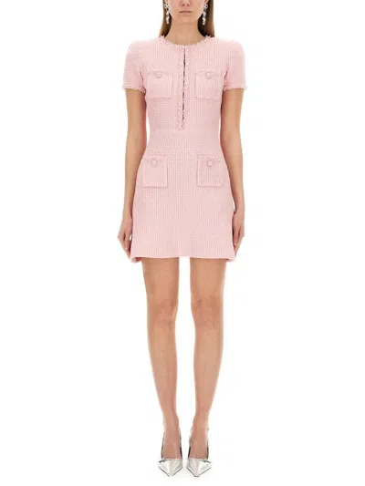 Self-portrait Textured Knit Mini Dress
