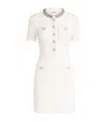 Self-portrait Mini Dress With Buttons In White