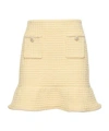 Self-portrait Embellished Flared Tweed Mini Skirt