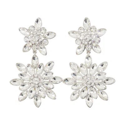 Self-portrait Tiered Earrings In Silver