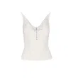 Self-portrait Self Portrait Women Lace Trim Knit Top In White