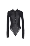 Self-portrait Top In Black