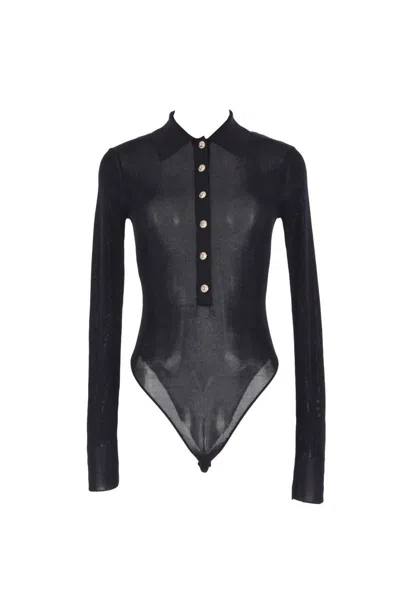 Self-portrait Top In Black