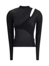 Self-portrait Self Portrait Women Cut Out Knit Top In Black