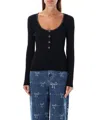 Self-portrait Top In Schwarz