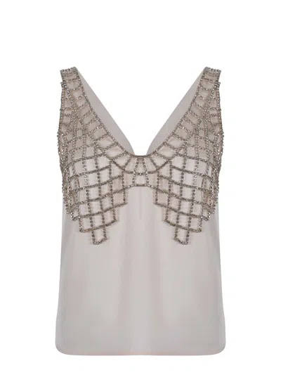 SELF-PORTRAIT SELF-PORTRAIT TOP  "RHINESTONES"