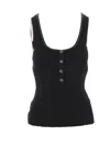 Self-portrait Embellished Viscose Blend Knit Top In Black