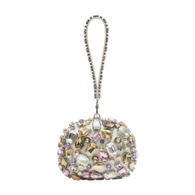 Self-portrait Top Handle Clutch In Multi