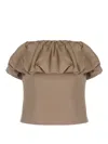 Self-portrait Taffeta Bandeau Top