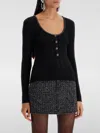 Self-portrait Top In Schwarz