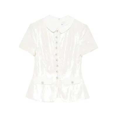 Self-portrait Top In White