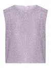 Self-portrait Top With Rhinestone