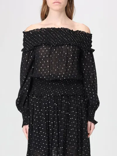 Self-portrait Top Woman  In Black