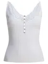 Self-portrait Self Portrait Women Lace Trim Knit Top