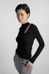 Self-portrait Topwear In Black