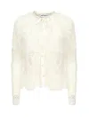 Self-portrait Topwear In White Polyamide In White