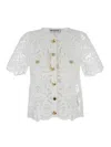 Self-portrait Self Portrait White Lace Top In White