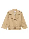 Self-portrait Women Beige Trench Coat In Neutral