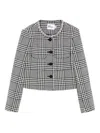 Self-portrait Trim Jacket In Black