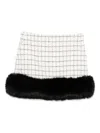Self-portrait Trimmed Mini Skirt In Multi