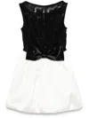 Self-portrait Self Portrait 'black And White Tulle Mini' Dress In Black