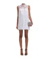 Self-portrait Self Portrait 'white Tulle Satin Bow Mini' Dress In Multicolor