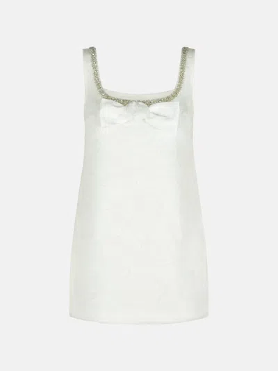 Self-portrait 'tulle' White Polyamide Dress