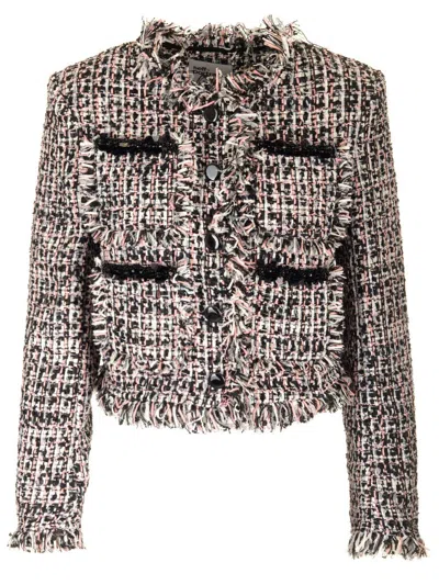 SELF-PORTRAIT TWEED CROPPED JACKET