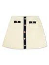 Self-portrait Tweed Mini Skirt In Neutrals