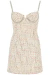 SELF-PORTRAIT TWEED SHEATH DRESS WITH CRYSTAL