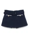 Self-portrait Navy Boucle Culotte Skirt