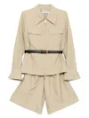 Self-portrait Playsuit Aus Twill