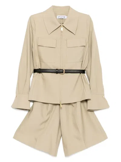 Self-portrait Playsuit Aus Twill