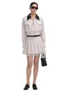 Self-portrait Twill Pleated Skirt Cream